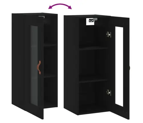 Seinakapp, Must, 34,5 X 34 X 90 Cm