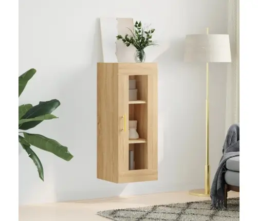 Prie Sienos Montuojama Spintelė, Sonoma Ąžuolo, 34,5X34X90Cm
