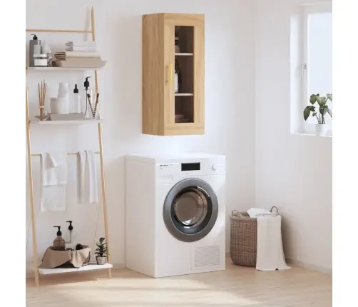 Prie Sienos Montuojama Spintelė, Sonoma Ąžuolo, 34,5X34X90Cm