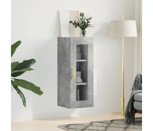 Sienas Skapītis, 34,5X34X90 Cm, Betona Pelēks Vidaxl Sienas Skapītis, 34,5X34X90 Cm, Betona Pelēks Vidaxl