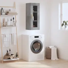 Sienas Skapītis, 34,5X34X90 Cm, Betona Pelēks Vidaxl