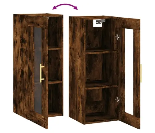 Seinakapp, Suitsutatud Tamm, 34,5X34X90 Cm