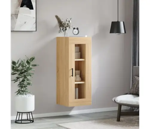 Prie Sienos Montuojama Spintelė, Sonoma Ąžuolo, 34,5X34X90Cm