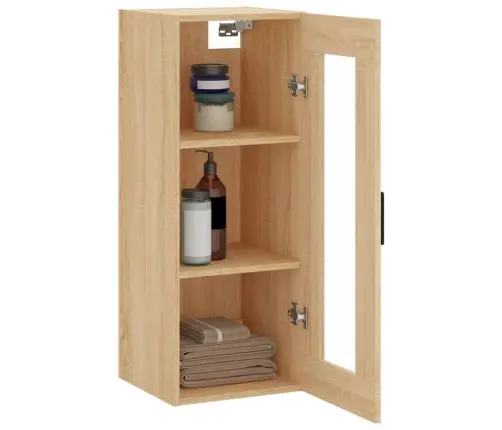 Prie Sienos Montuojama Spintelė, Sonoma Ąžuolo, 34,5X34X90Cm