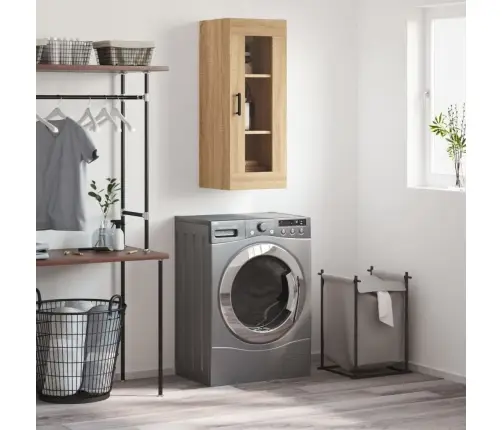 Prie Sienos Montuojama Spintelė, Sonoma Ąžuolo, 34,5X34X90Cm