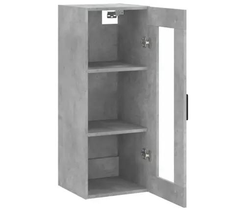 Sienas Skapītis, 34,5X34X90 Cm, Betona Pelēks Vidaxl