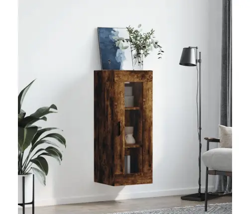 Sienas Skapītis, 34,5X34X90 Cm, Ozolkoka Krāsa Vidaxl