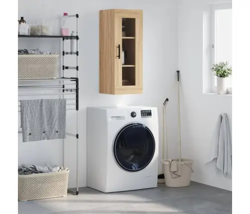 Prie Sienos Montuojama Spintelė, Sonoma Ąžuolo, 34,5X34X90Cm