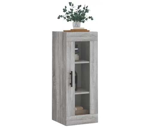 Sienas Skapītis, Pelēcīga Ozolkoka Krāsa, 34,5X34X90 Cm Vidaxl