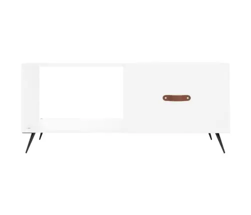 Kafijas Galdiņš, Balts, 90X50X40 Cm, Inženierijas Koks Vidaxl