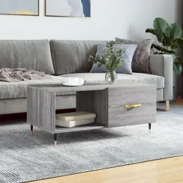 Kavos Staliukas, Pilkas Ąžuolo, 90X50X40cm Apdirbta Mediena