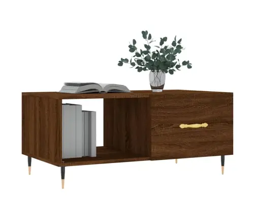 Kafijas Galdiņš, Ozolkoka Krāsa, 90X50X40 Cm, Inženierijas Koks Vidaxl