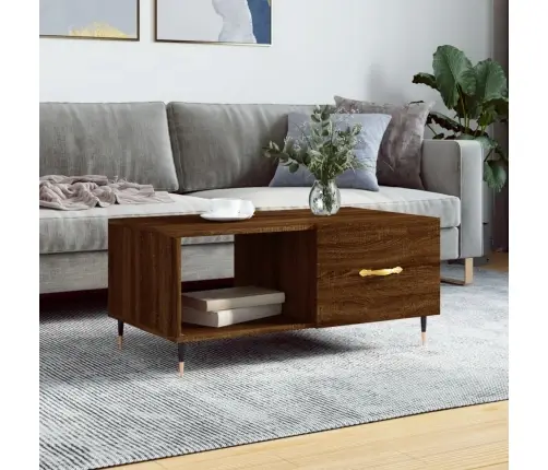 Kafijas Galdiņš, Ozolkoka Krāsa, 90X50X40 Cm, Inženierijas Koks Vidaxl