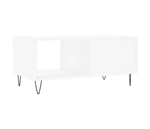 Kavos Staliukas, Baltos Spalvos, 90X50X40cm Apdirbta Mediena