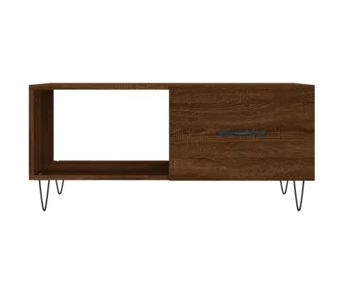 Kavos Staliukas, Rudas Ąžuolo, 90X50X40cm Apdirbta Mediena