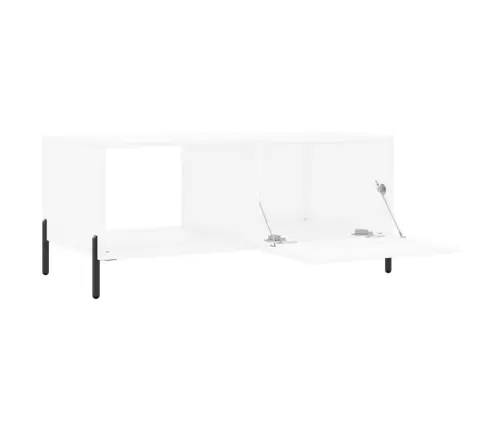 Kafijas Galdiņš, Balts, 90X50X40 Cm, Inženierijas Koks Vidaxl