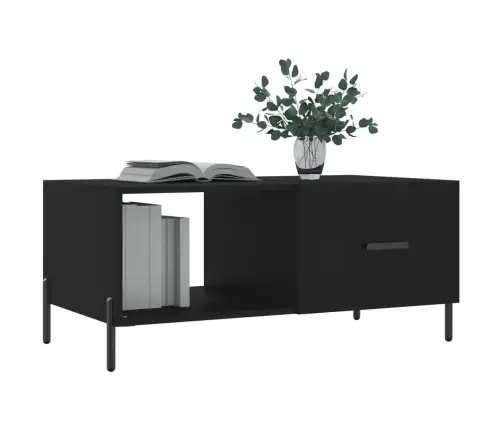 Kafijas Galdiņš, Melns, 90X50X40 Cm, Inženierijas Koks Vidaxl