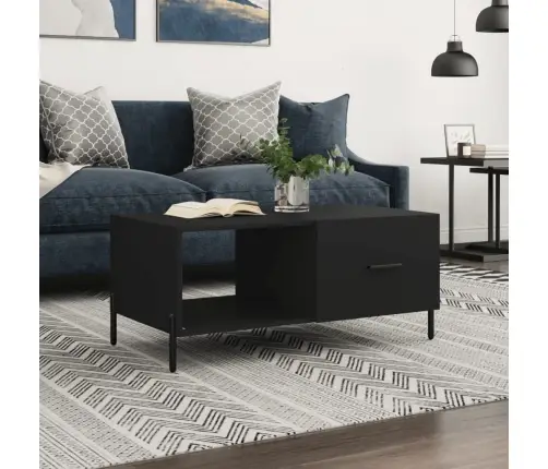 Kafijas Galdiņš, Melns, 90X50X40 Cm, Inženierijas Koks Vidaxl