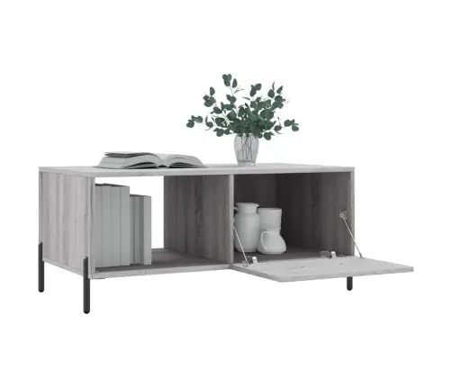 Kafijas Galdiņš, Pelēka Ozola, 90X50X40 Cm, Inženierijas Koks Vidaxl