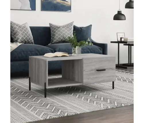 Kafijas Galdiņš, Pelēka Ozola, 90X50X40 Cm, Inženierijas Koks Vidaxl