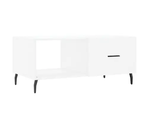 Kafijas Galdiņš, Balts, 90X50X40 Cm, Inženierijas Koks Vidaxl