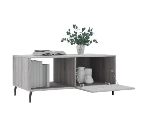 Kafijas Galdiņš, Pelēka Ozola, 90X50X40 Cm, Inženierijas Koks Vidaxl