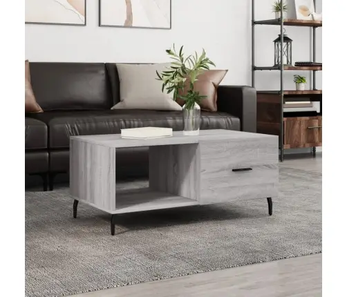 Kafijas Galdiņš, Pelēka Ozola, 90X50X40 Cm, Inženierijas Koks Vidaxl