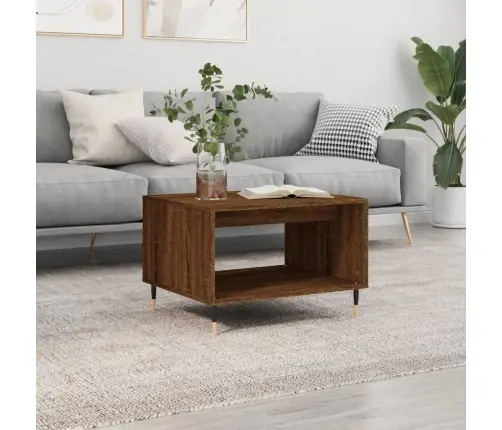 Kohvilaud, Pruun Tamm, 60 X 50 X 40 cm Tehispuit Kohvilaud, Pruun Tamm, 60 X 50 X 40 cm Tehispuit
