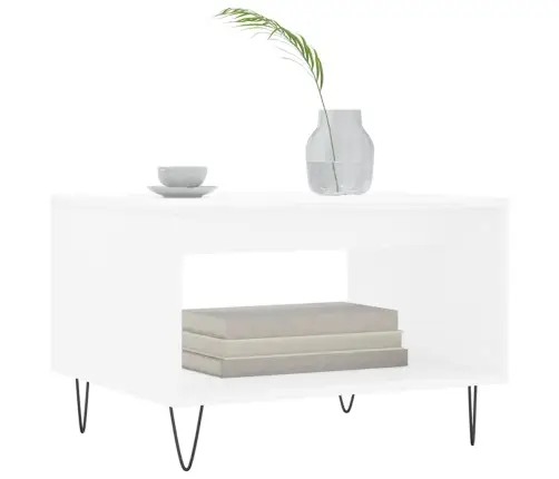 Kohvilaud, Valge, 60 X 50 X 40 cm Tehispuit