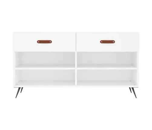 Jalatsipink, Valge, 102 X 35 X 55 cm Tehispuit