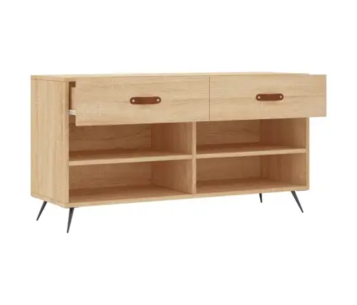 Apavu Skapītis, Ozolkoka Krāsa, 102X35X55 Cm, Inženierijas Koks Vidaxl