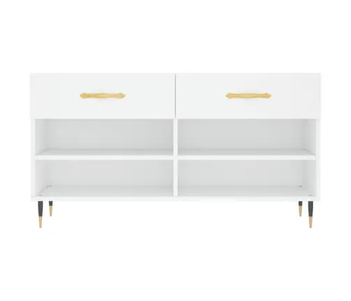 Batų Suoliukas, Baltos Spalvos, 102X35X55cm Apdirbta Mediena