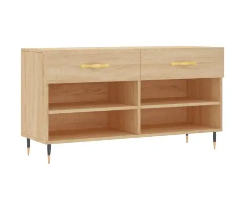 Apavu Skapītis, Ozolkoka Krāsa, 102X35X55 Cm, Inženierijas Koks Vidaxl