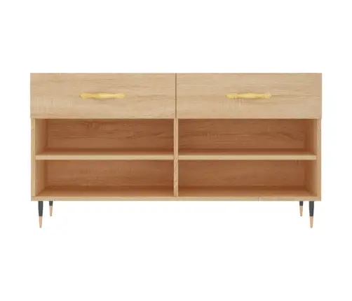 Apavu Skapītis, Ozolkoka Krāsa, 102X35X55 Cm, Inženierijas Koks Vidaxl