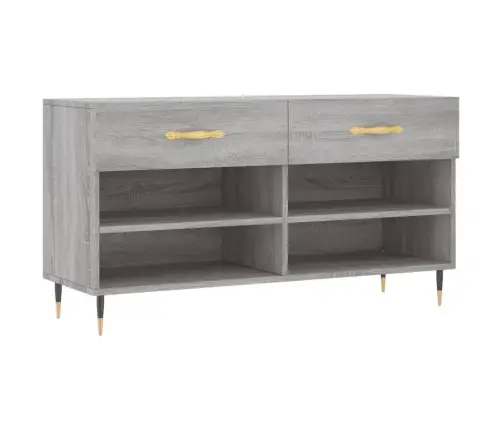 Apavu Skapītis, Pelēks, 102X35X55 Cm, Inženierijas Koks Vidaxl