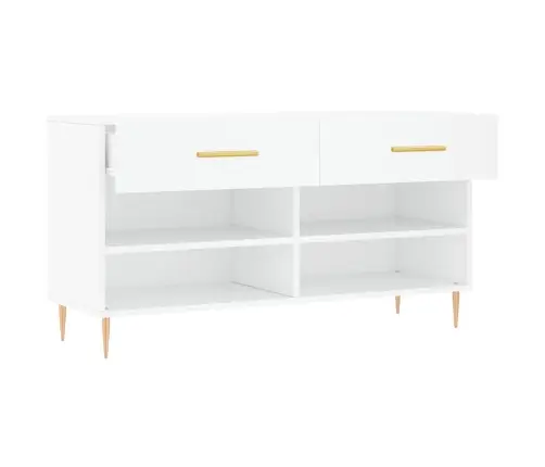 Apavu Skapītis, Balts, 102X35X55 Cm, Inženierijas Koks Vidaxl