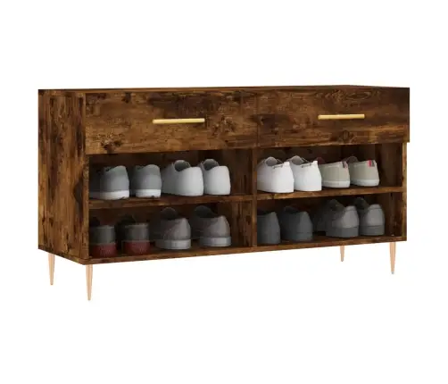 Batų Suoliukas, Dūminio Ąžuolo, 102X35X55cm Apdirbta Mediena