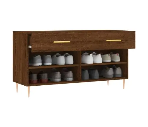 Jalatsipink, Pruun Tamm, 102 X 35 X 55 cm Tehispuit