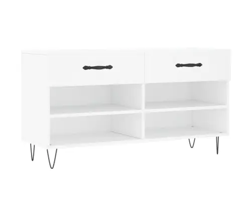 Apavu Skapītis, Balts, 102X35X55 Cm, Inženierijas Koks Vidaxl