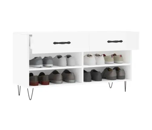 Apavu Skapītis, Balts, 102X35X55 Cm, Inženierijas Koks Vidaxl