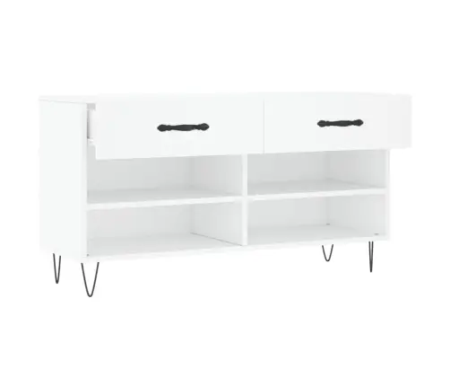 Apavu Skapītis, Balts, 102X35X55 Cm, Inženierijas Koks Vidaxl