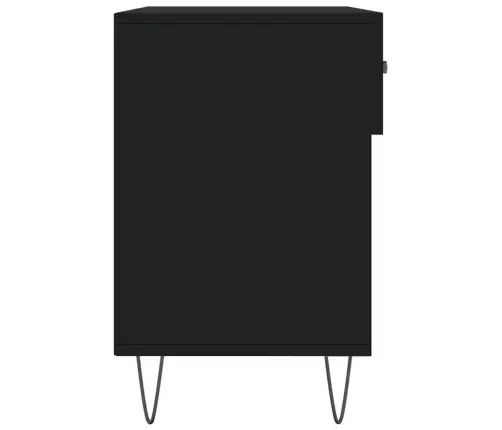 Batų Suoliukas, Juodos Spalvos, 102X35X55cm Apdirbta Mediena