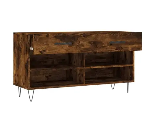 Batų Suoliukas, Dūminio Ąžuolo, 102X35X55cm Apdirbta Mediena