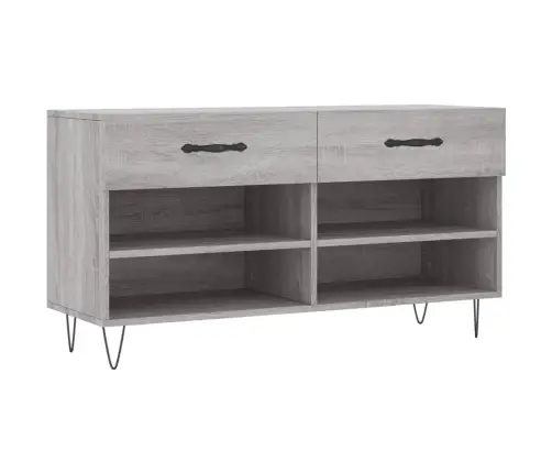 Apavu Skapītis, Pelēks, 102X35X55 Cm, Inženierijas Koks Vidaxl