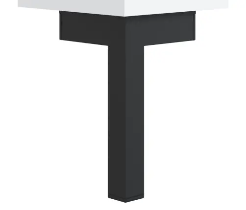 Jalatsipink, Valge, 102 X 35 X 55 cm Tehispuit