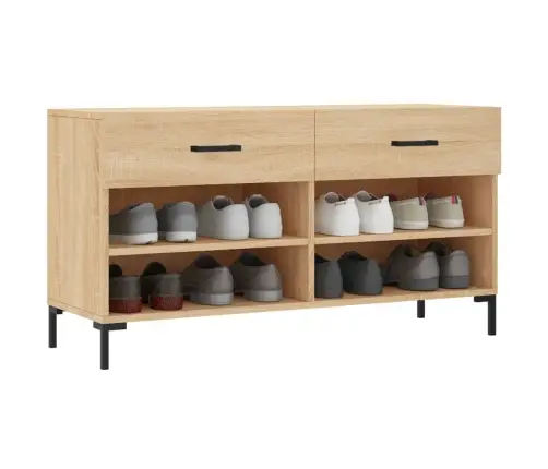 Apavu Skapītis, Ozolkoka Krāsa, 102X35X55 Cm, Inženierijas Koks Vidaxl