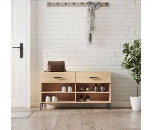 Apavu Skapītis, Ozolkoka Krāsa, 102X35X55 Cm, Inženierijas Koks Vidaxl