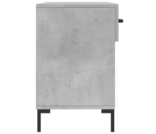 Apavu Skapītis, Betona Pelēks, 102X35X55 Cm, Inženierijas Koks Vidaxl