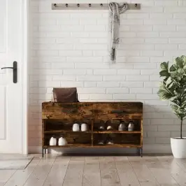 Apavu Skapītis, Koka Krāsa, 102X35X55 Cm, Inženierijas Koks Vidaxl