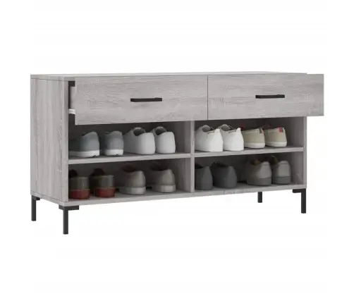 Apavu Skapītis, Pelēks, 102X35X55 Cm, Inženierijas Koks Vidaxl